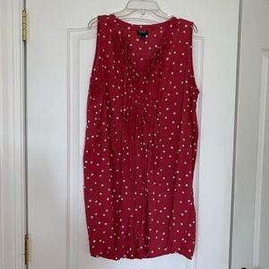 A.n.a. Dark salmon White Polka Dot Summer Dress